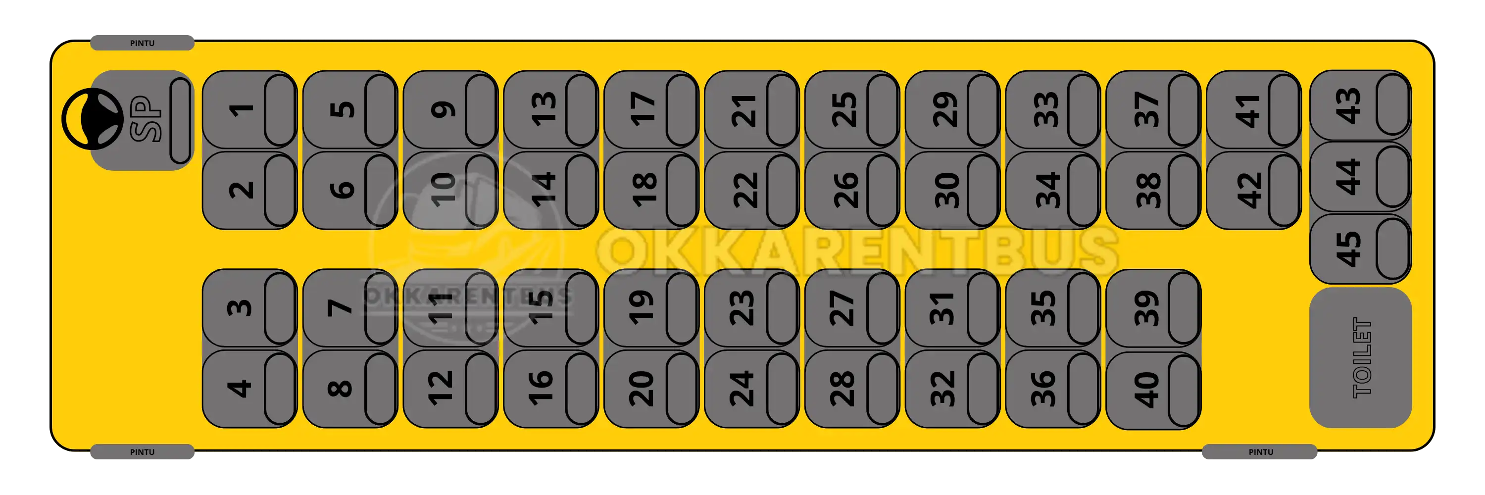 Seat 45 - 45 seat