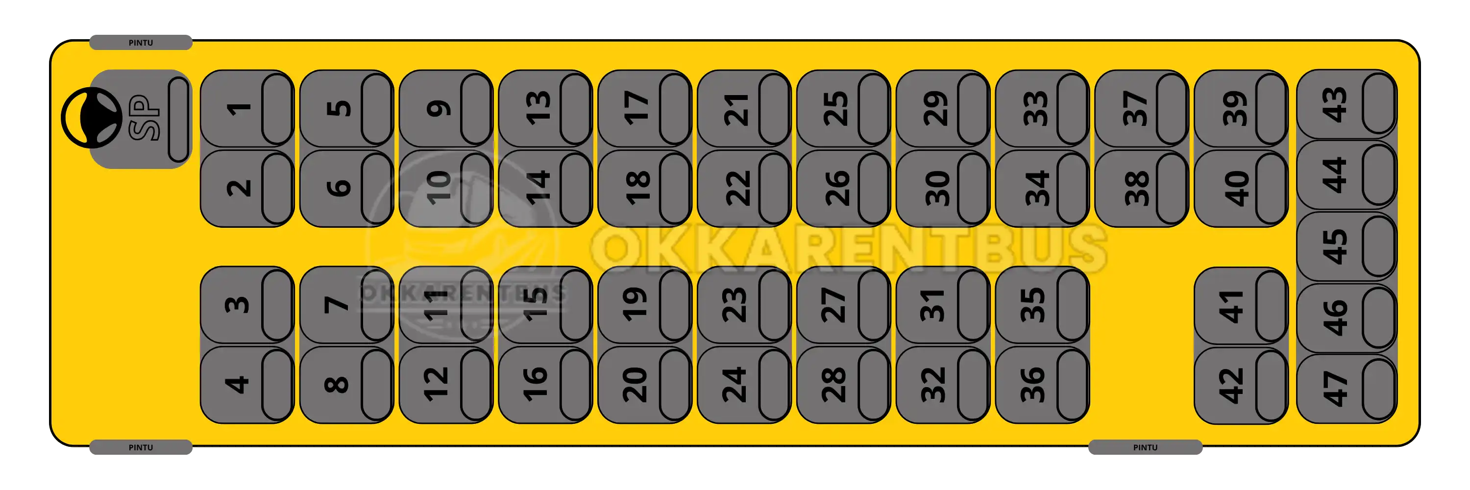 Seat 47 - 47 seat