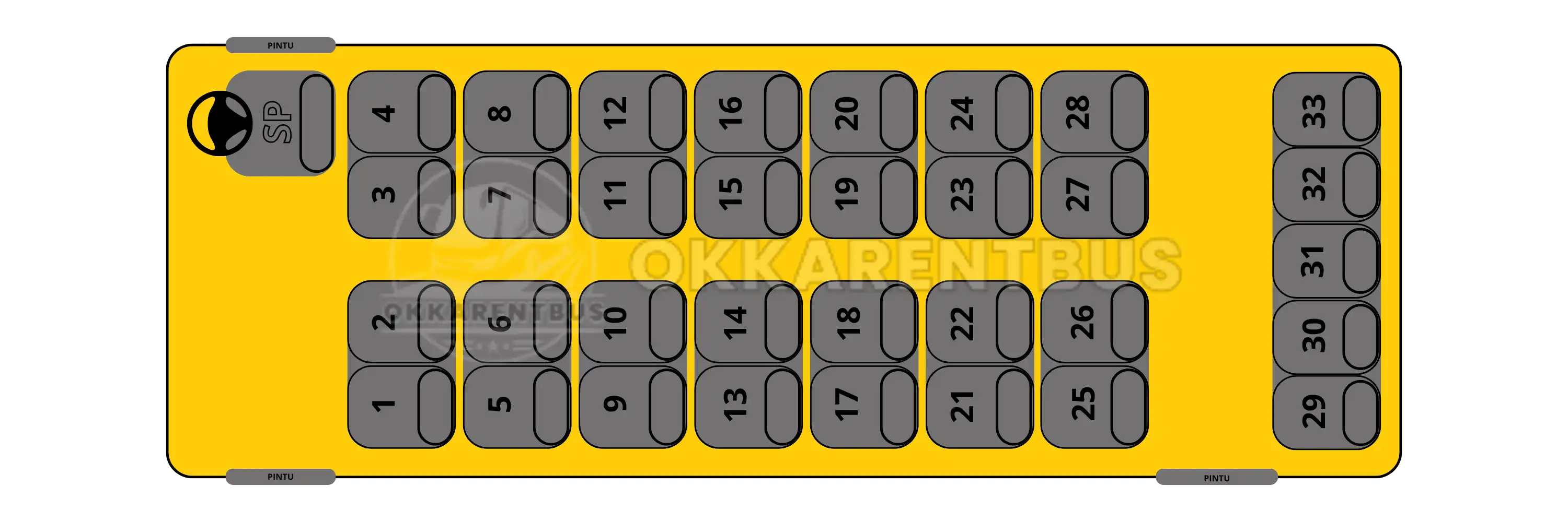 Seat 33 - 33 seat