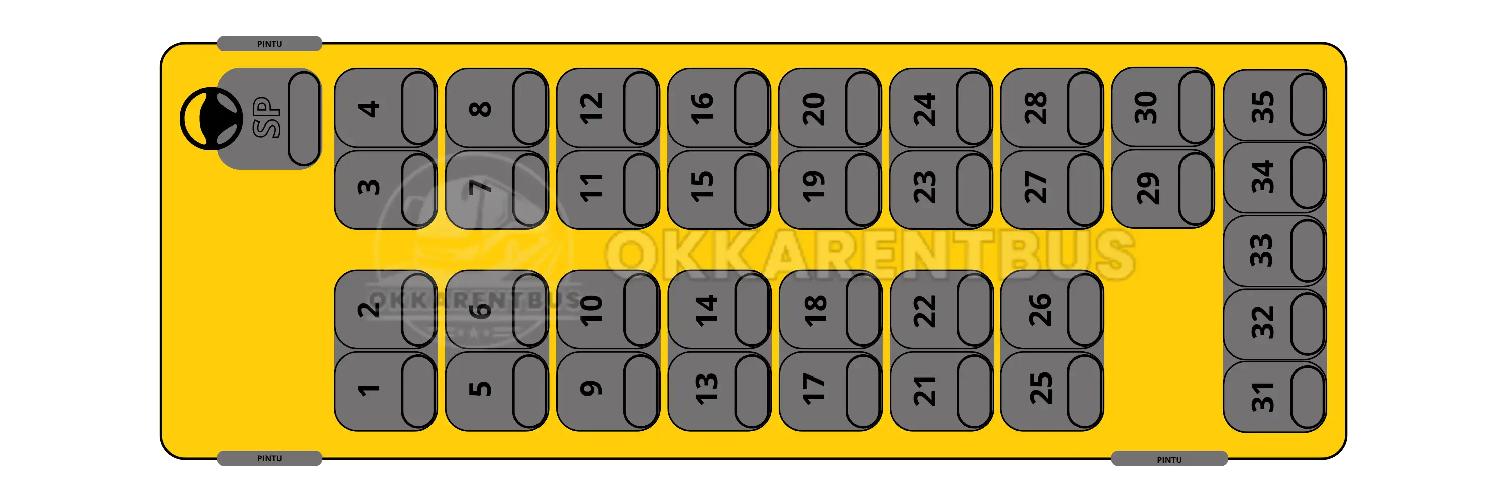 Seat 35 - 35 seat