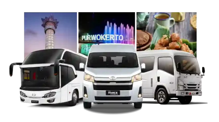 Sewa Bus Purwokerto PO Pariwisata Murah Mini Medium Bus Harga 800K